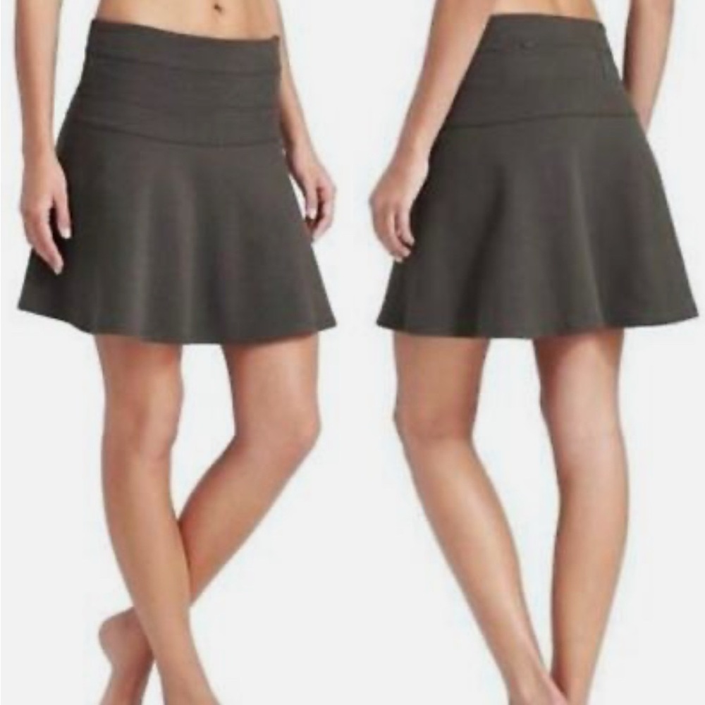NWT Athleta Ponte Twill Skyose A Line Mini Skirt Size 16